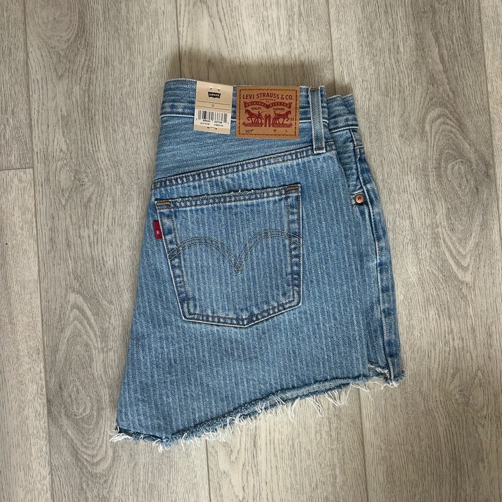 Levi's Light Blue Jean Shorts